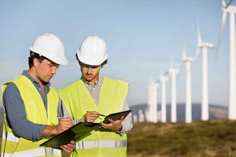 planners at wind farm